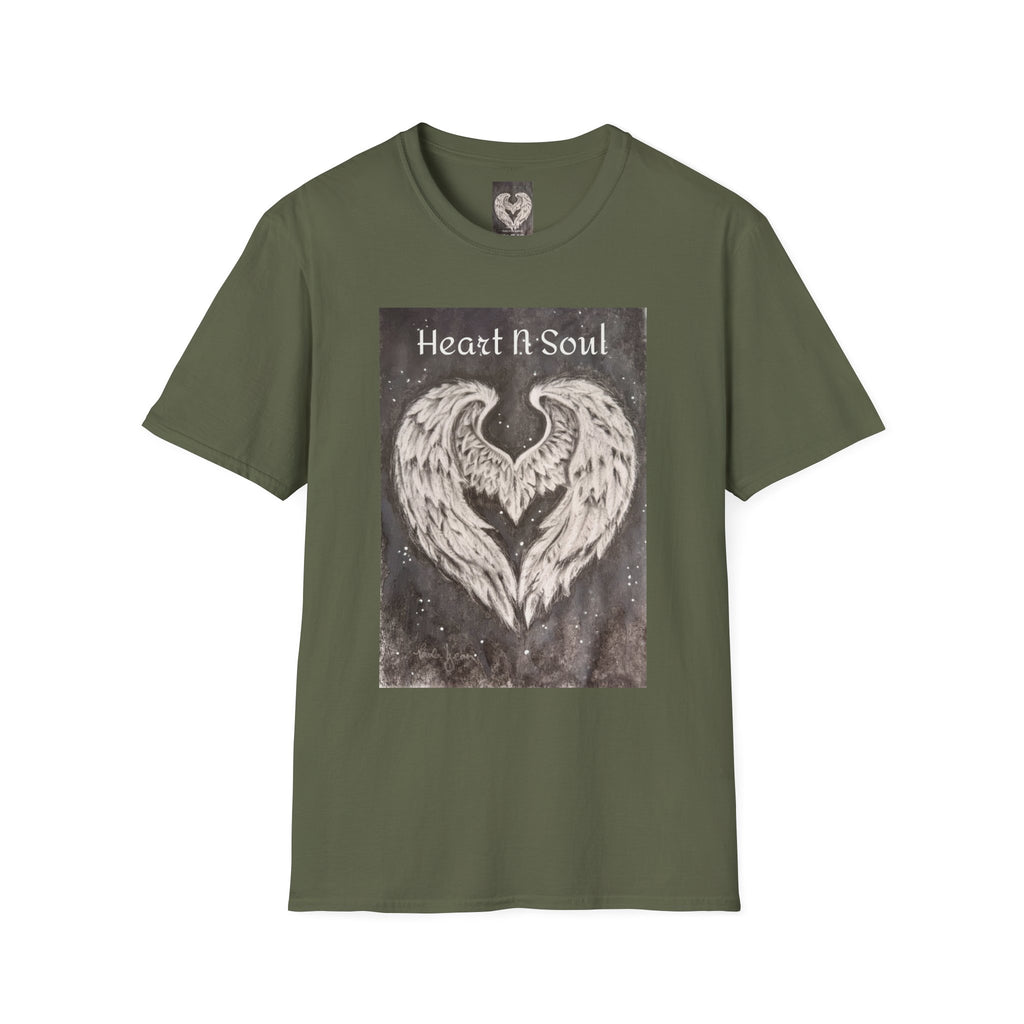 Heart N Soul Angel Wings T-Shirt — Inspirational Graphic Tee