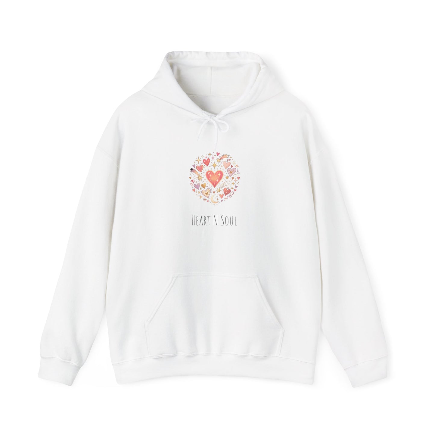 Heart N Soul Hoodie — Floral Heart Graphic with “Only Love May Enter” Back Quote