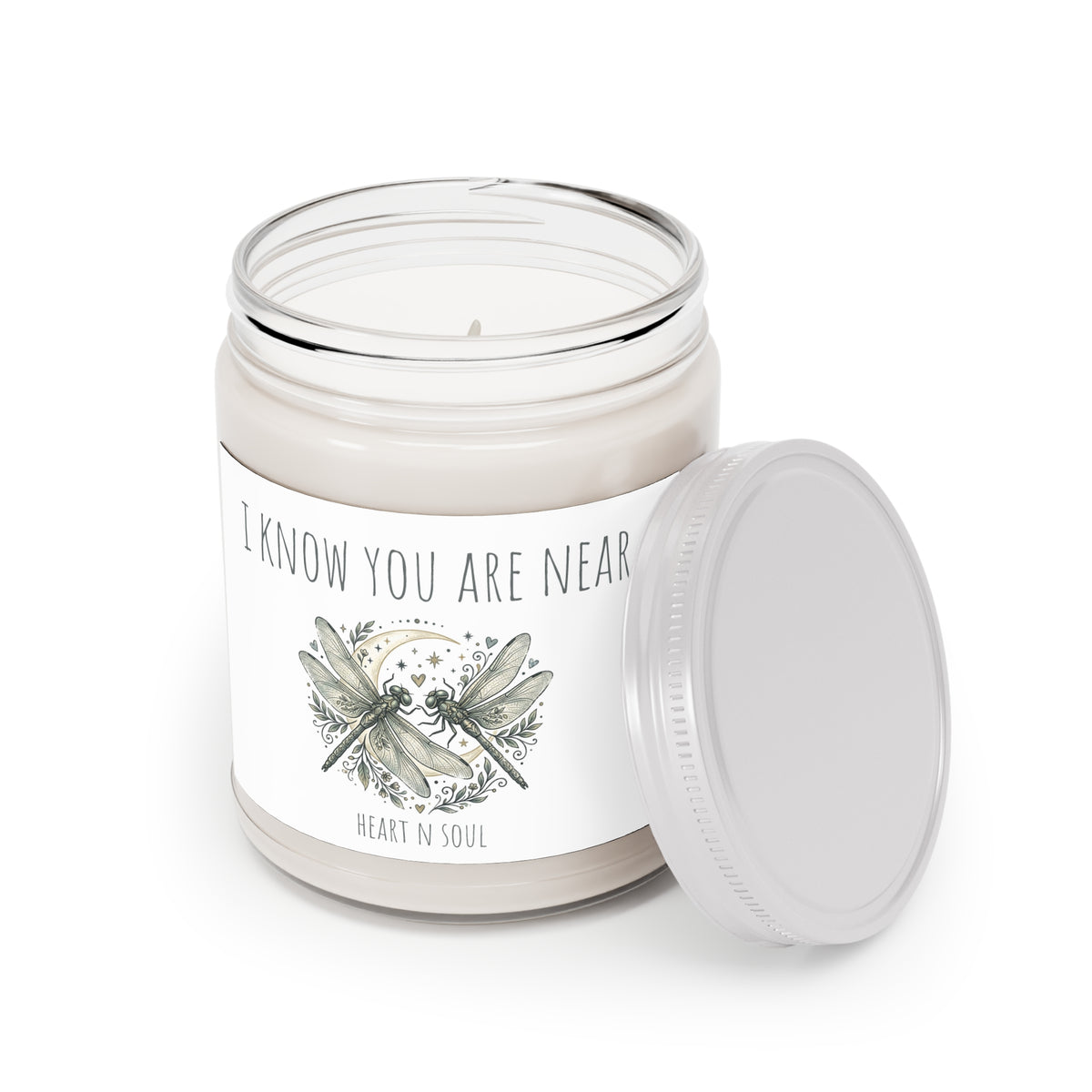 Scented Soy Candles with White Lid, 9oz