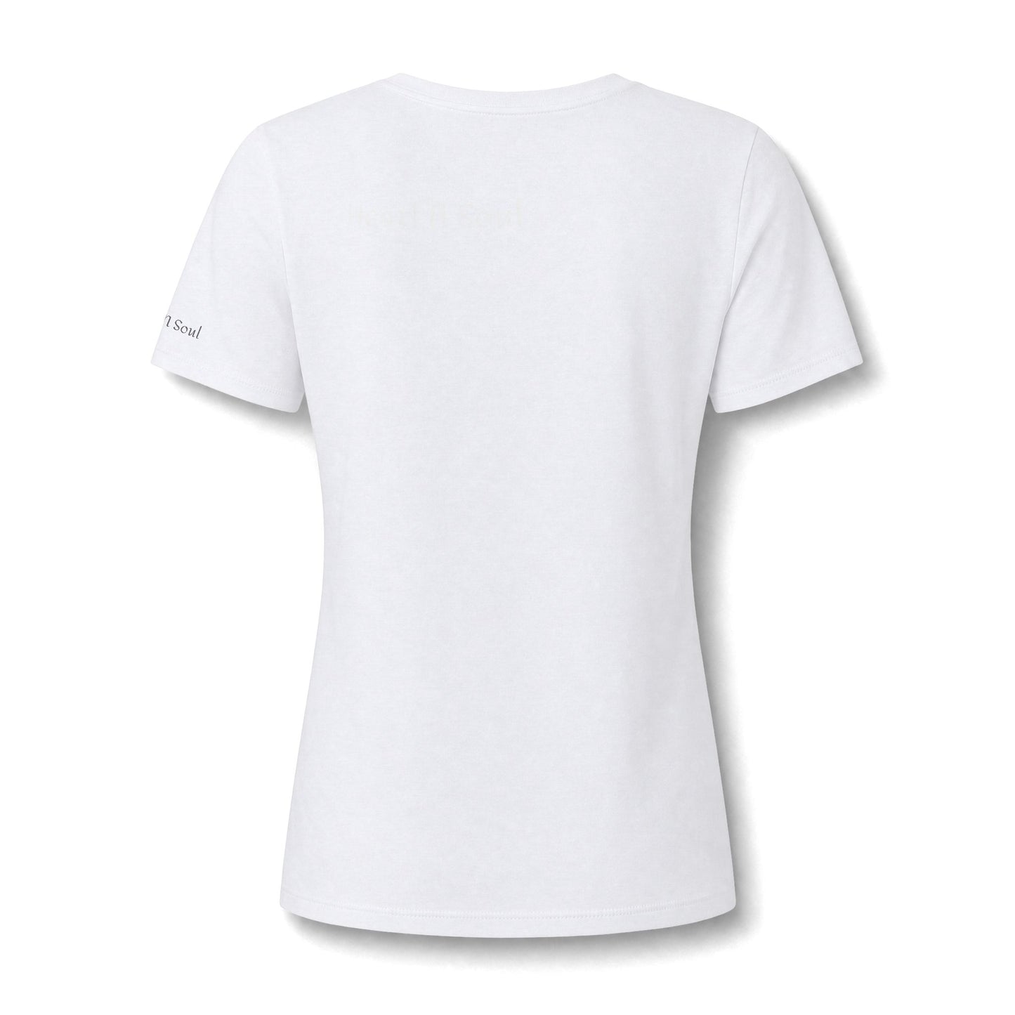 Women’s V-Neck Tee — Retro Beach Scooter Girls Graphic