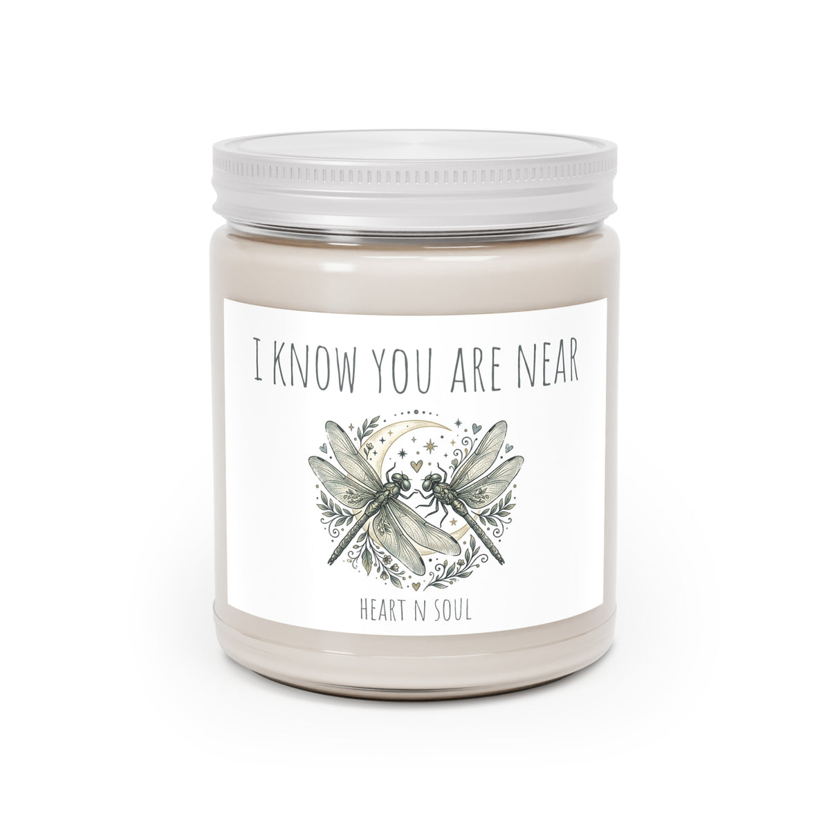 Scented Soy Candles with White Lid, 9oz