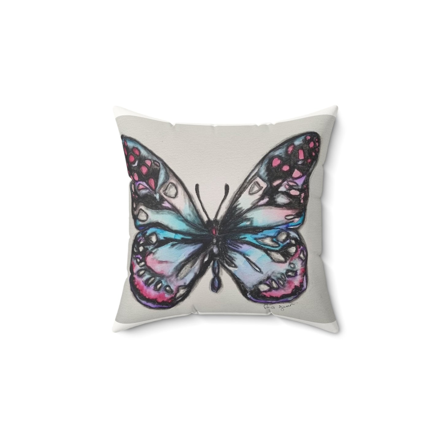 Faux Suede Square Pillow