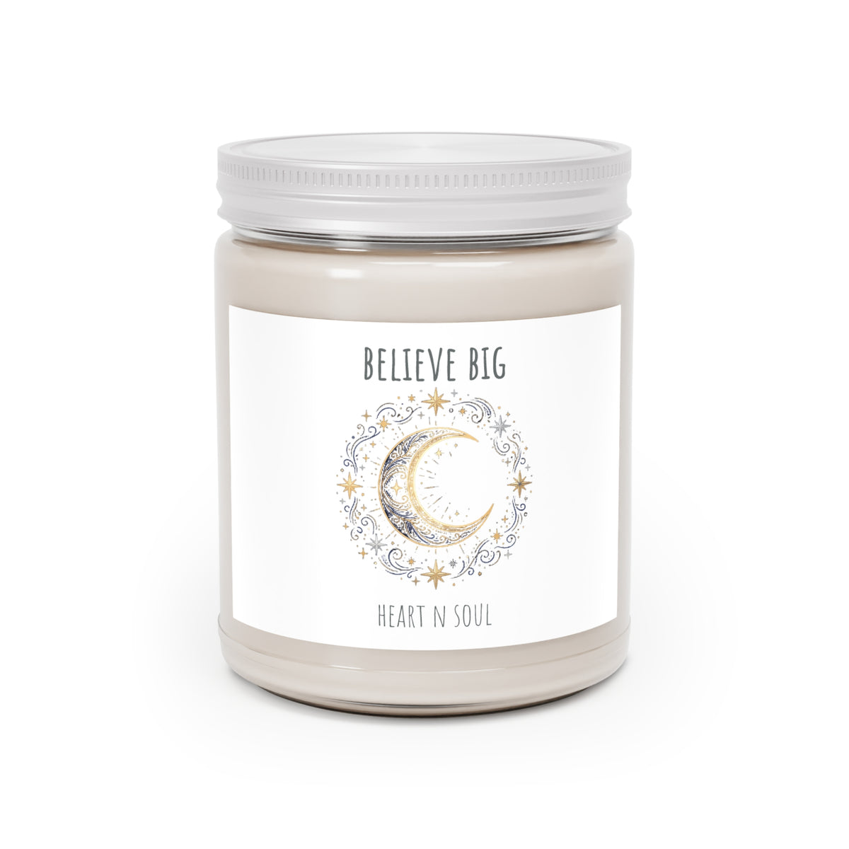 Scented Soy Candles with White Lid, 9oz