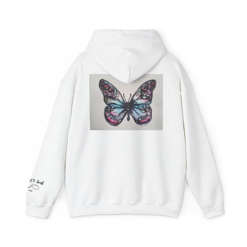 Butterfly Art Hoodie — Colorful Watercolor Wings Pullover