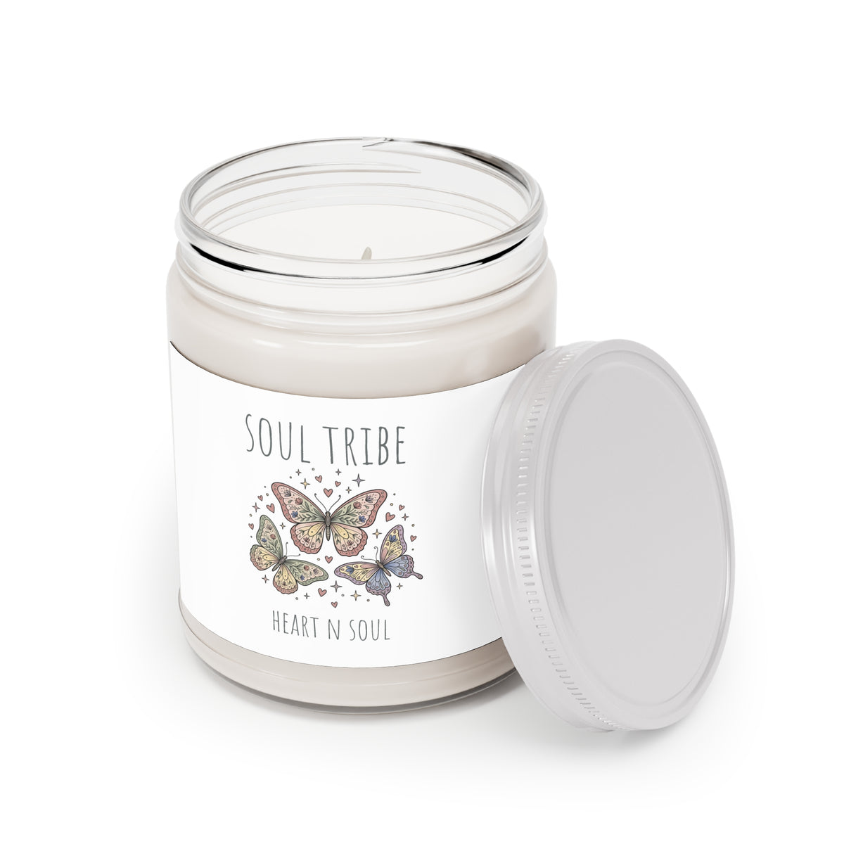 Scented Soy Candles with White Lid, 9oz