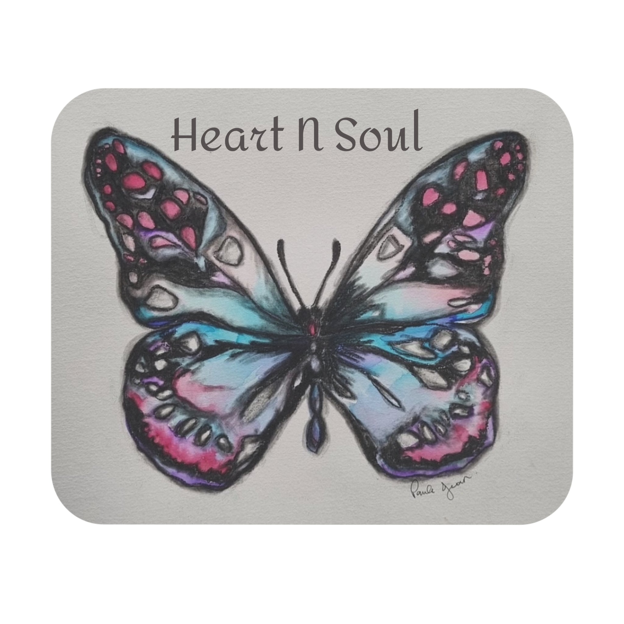 Butterfly Artwork Mouse Pad — Heart N Soul Designs